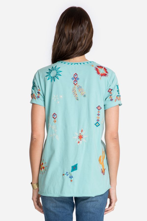 Johnny Was Marine Saguaro Relaxed Tee J12221-2