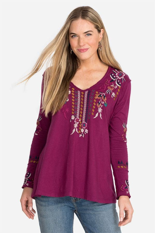 Johnny Was Plus Size Grape Tinasha T-Shirt J15321-9