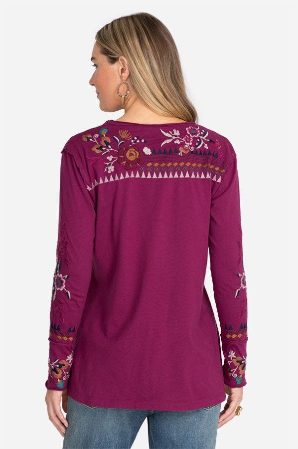 Johnny Was Plus Size Grape Tinasha T-Shirt J15321-9