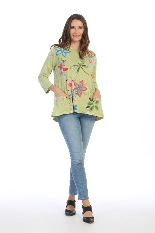 Jess & Jane Plus Size CTRS Good Times Cotton Tunic M12-1228X