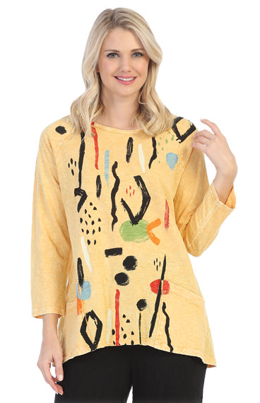 Jess & Jane Plus Size Wheat Surprise Tunic M12-1411X