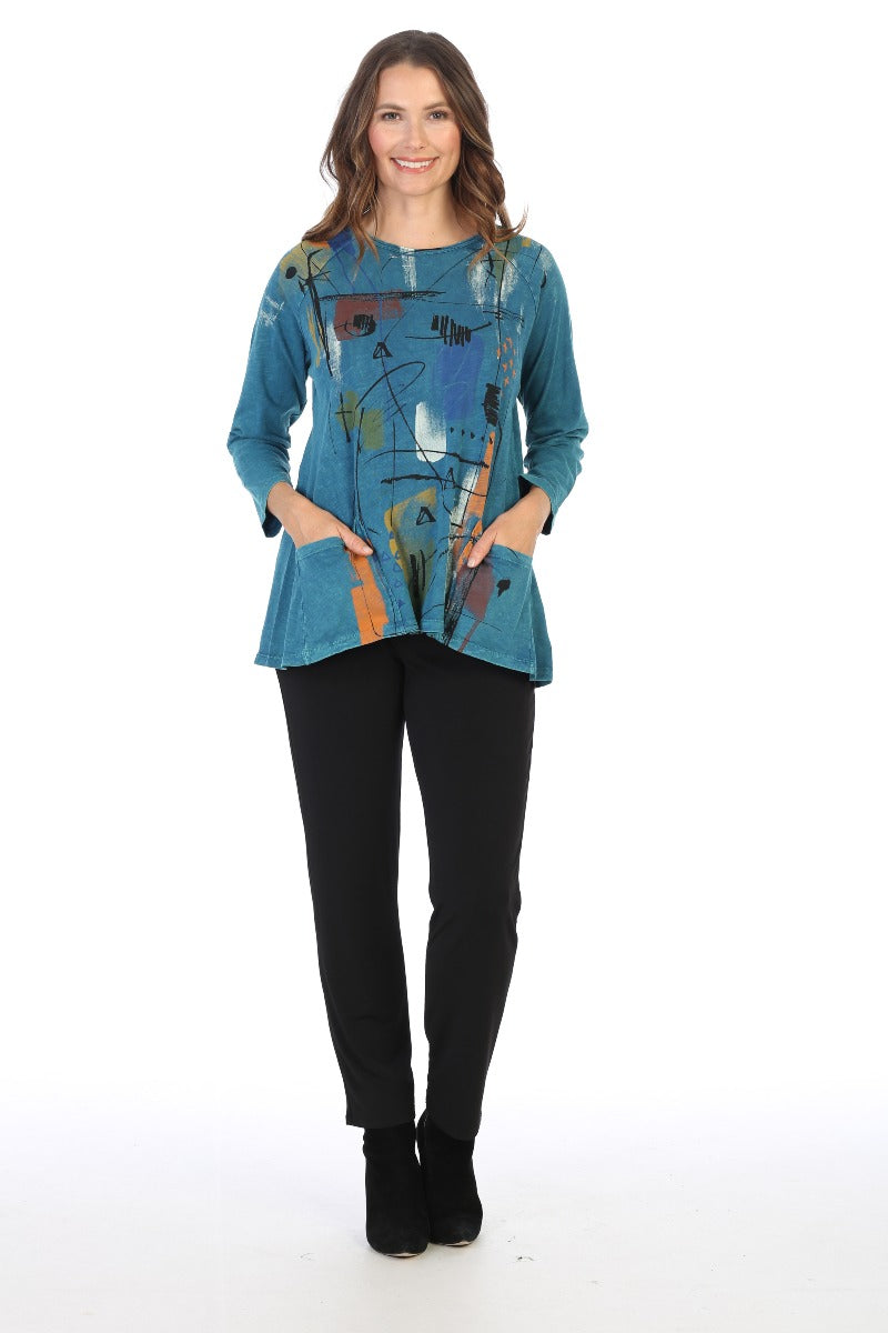 Jess & Jane Plus Size CYP Whitney Cotton Tunic M12-1433X