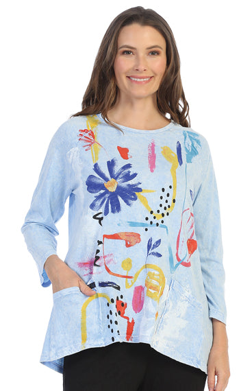 Jess & Jane Plus Size Icbl Lulu Cotton Tunic M12-1487X