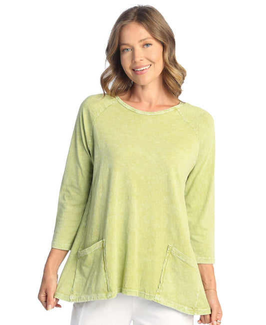 Jess & Jane Cactus Cotton Patch Pocket Tunic M12X