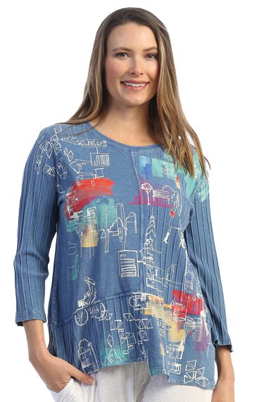 Jess & Jane Plus Size Manhattan Cotton Slub Tunic M67-1510X