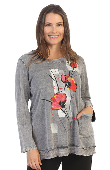 Jess & Jane Plus Size Mid Lola Patch Pocket Tunic M73-1540X