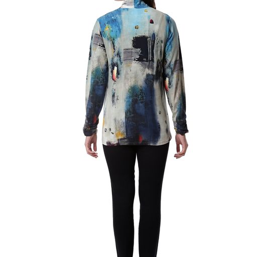 Parsley & Sage Plus Size Multi Tricia Top 22W213C10P