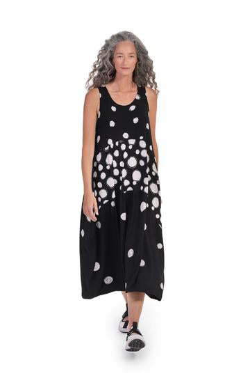 Alembika Circles Spotted Jersey Tank Dress SD247C