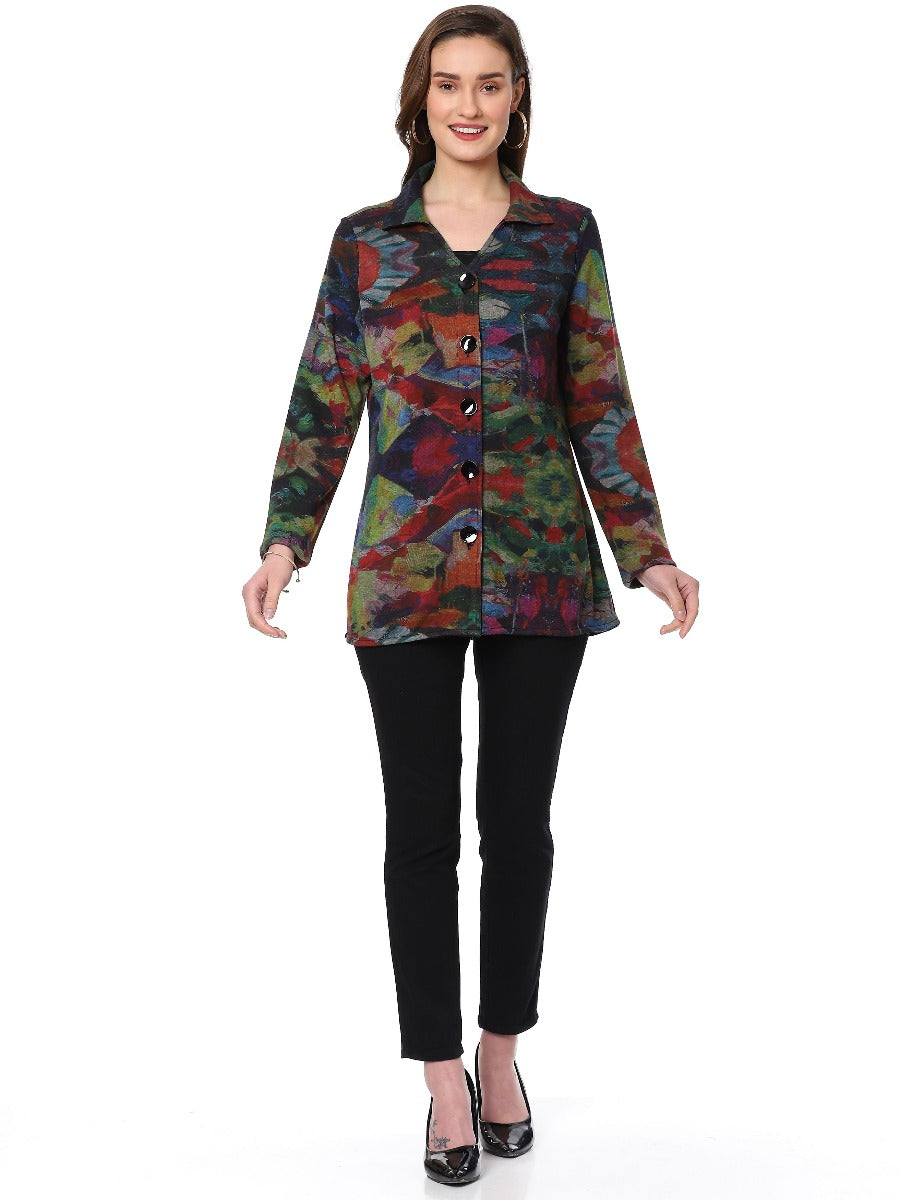 Parsley & Sage Plus Size Amalda Long Shirt 22W255G5P