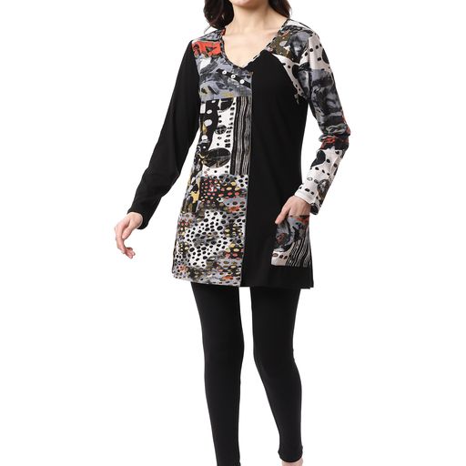 Parsley & Sage Plus Size Multi Monroe Tunic 22W208T22P