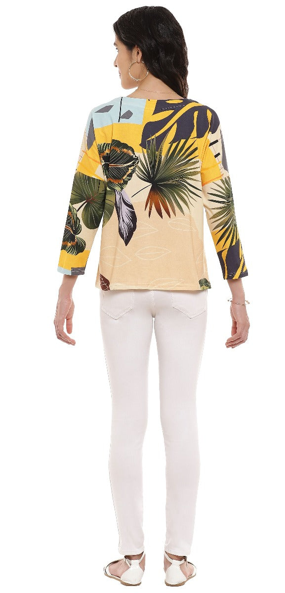 Parsley & Sage Plus Size Peach Marina Top 22T49CP