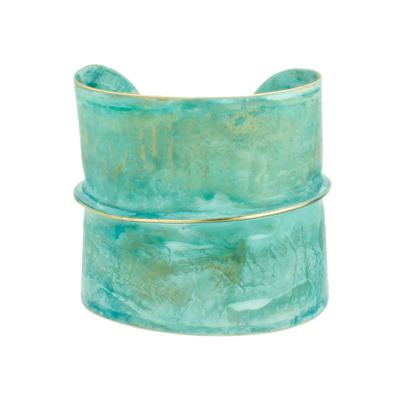 Sibilia Half & Half Large Patina Cuff 00P094