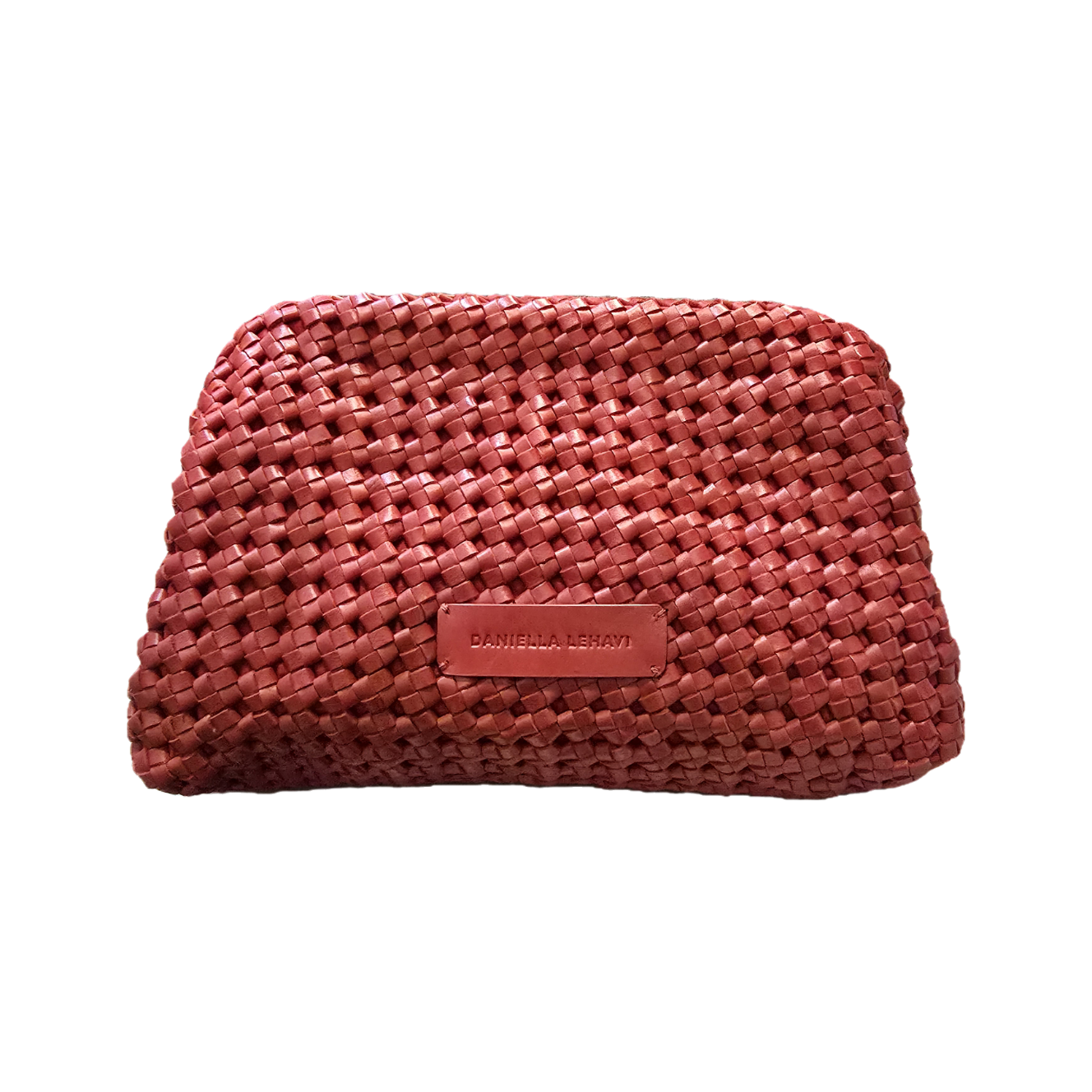 Daniella Lehavi Red Woven Leather Clutch Bag 350530