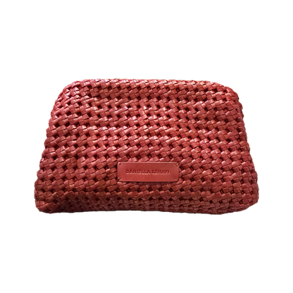 Daniella Lehavi Red Woven Leather Clutch Bag 350530