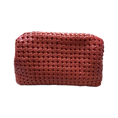 Daniella Lehavi Red Woven Leather Clutch Bag 350530