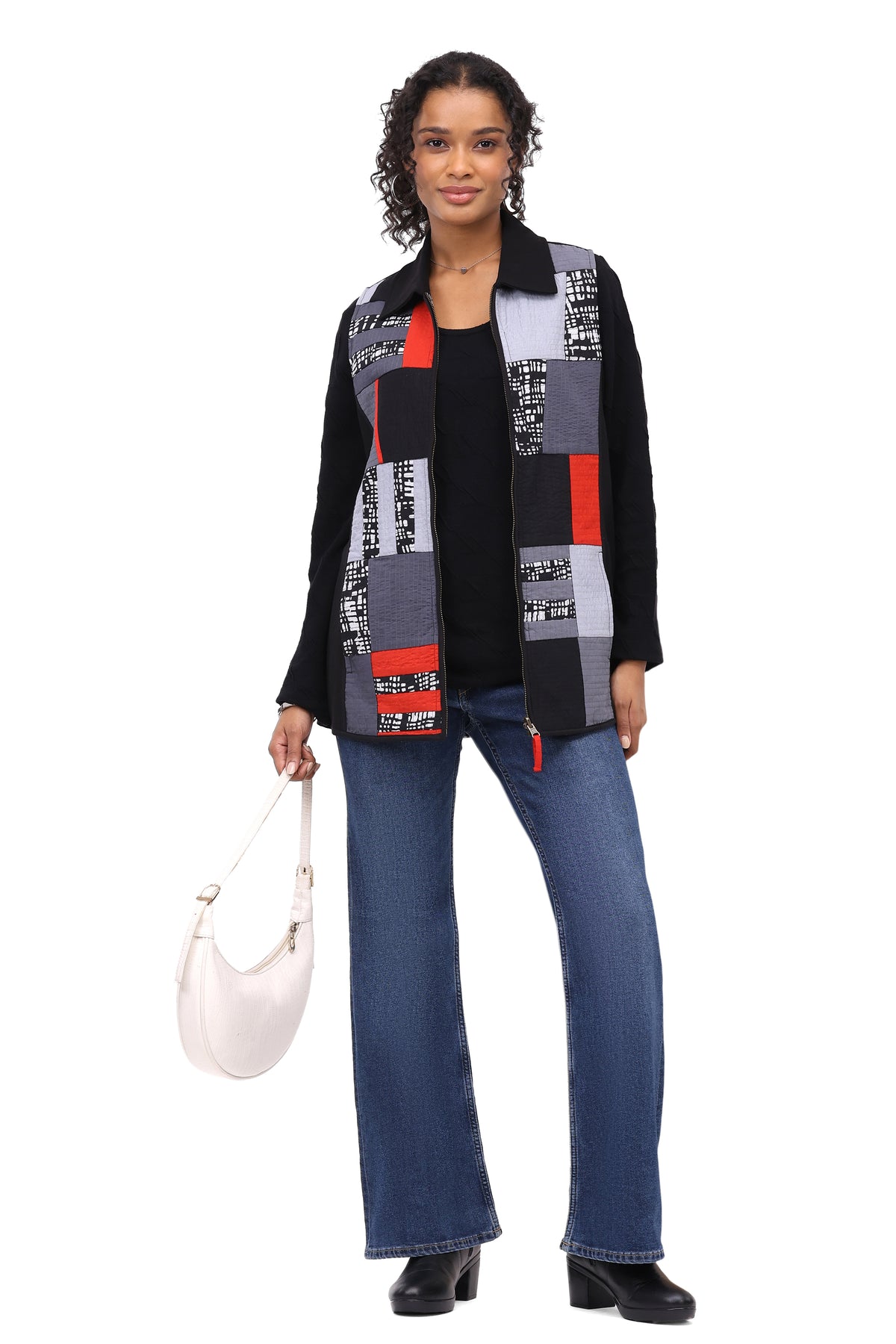 Parsley & Sage Patchwork Ella Rev Vest 26F543F
