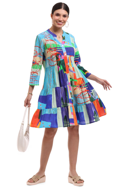 Parsley & Sage Printed Gracie Dress 26T06D2P