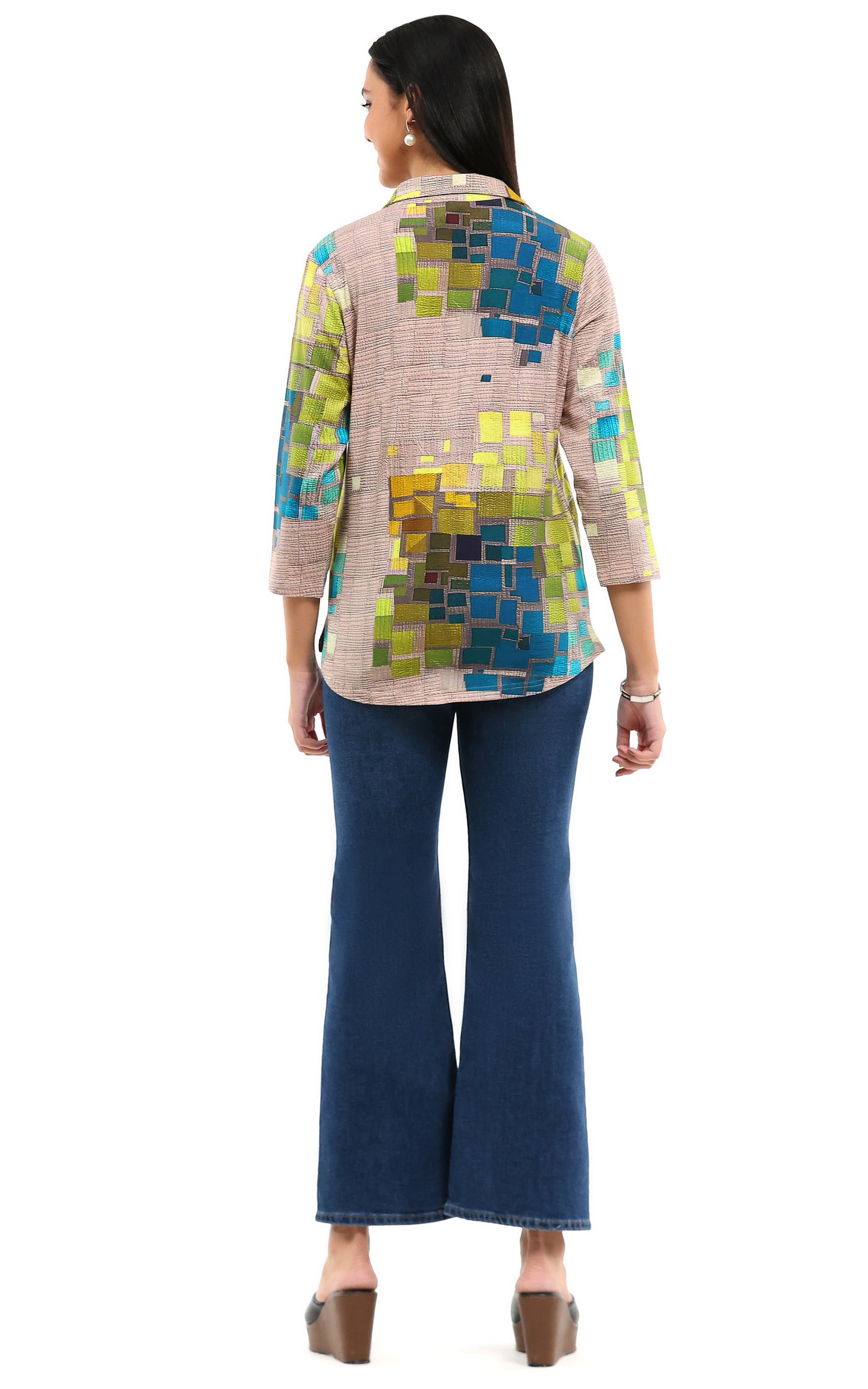 Parsley & Sage Printed Irene Shirt 26T08GP