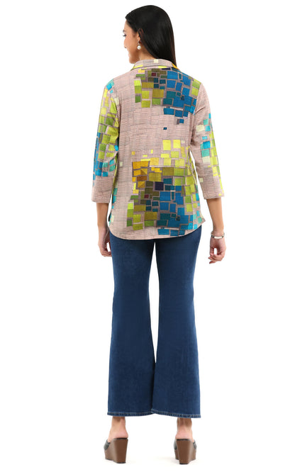 Parsley & Sage Printed Irene Shirt 26T08GP