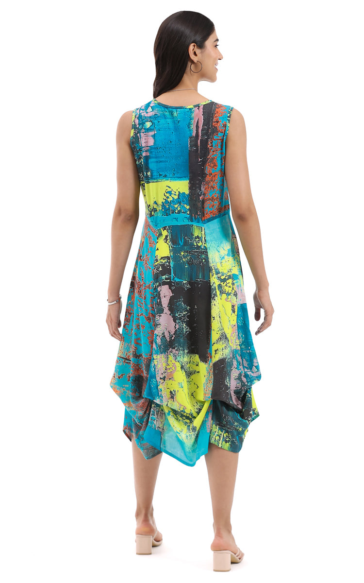 Parsley & Sage Multi Printed Piper Dress 26T15DP