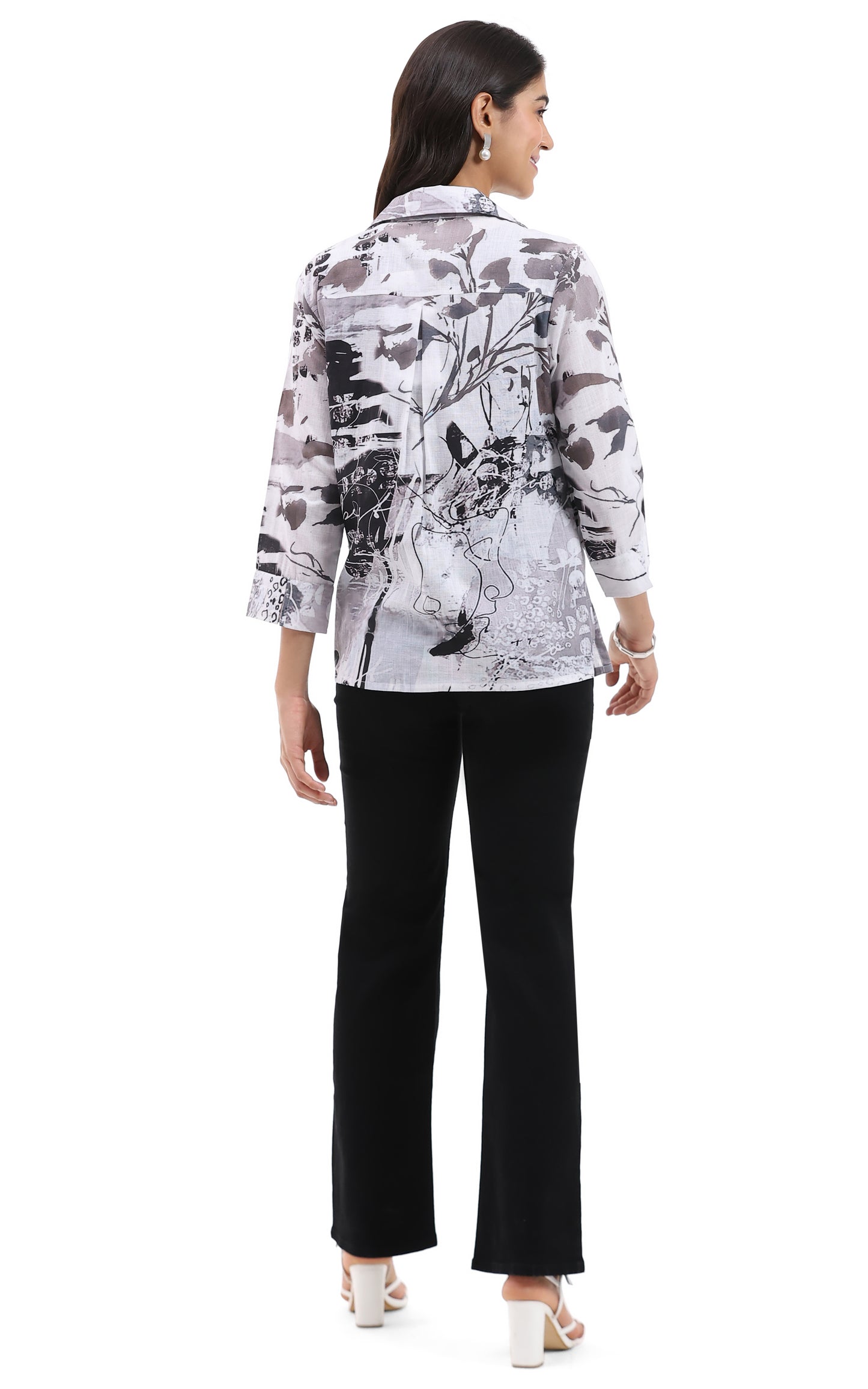 Parsley & Sage Black/White Ginger Shirt 26T44GP