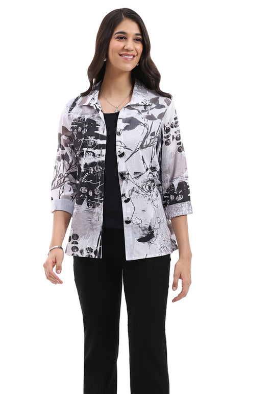 Parsley & Sage Black/White Ginger Shirt 26T44GP