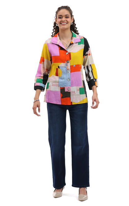 Parsley & Sage Printed Hazel Shirt 26T55GP