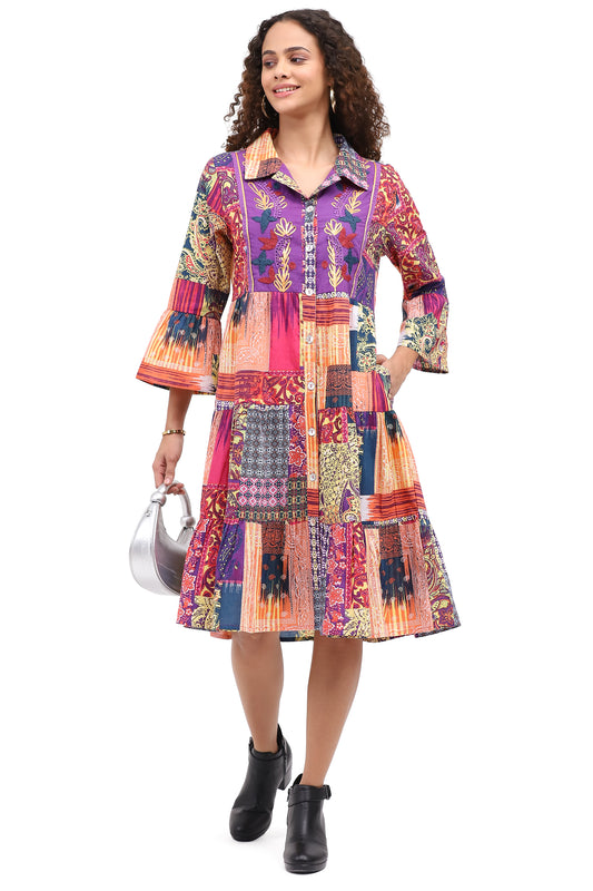 Parsley & Sage Printed Tonya Duster Dress 26W220D