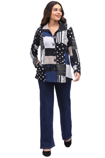 Parsley & Sage Multi Printed Emerson Shirt 26W246G