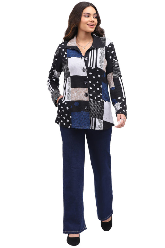 Parsley & Sage Multi Printed Emerson Shirt 26W246G