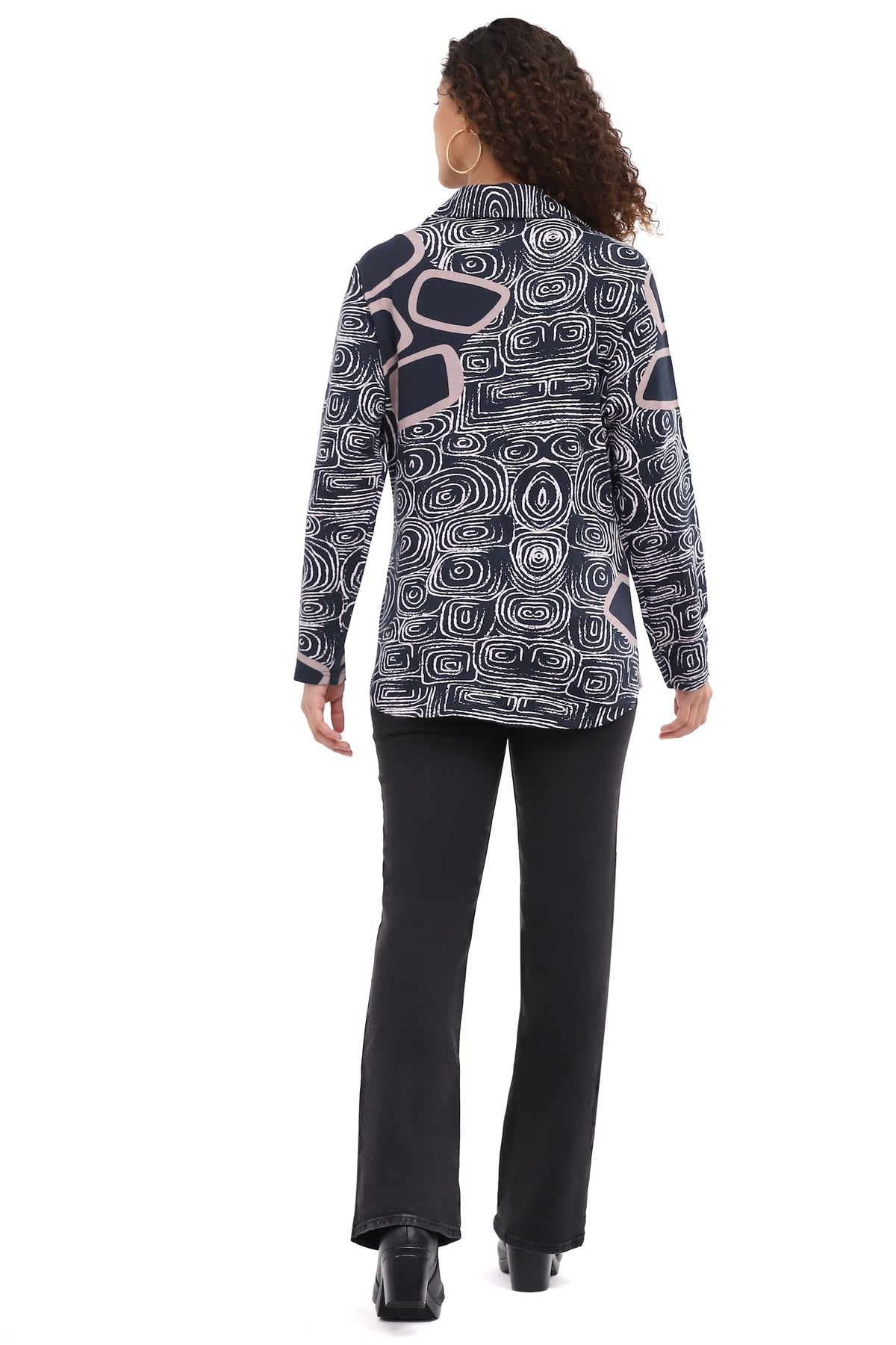 Parsley & Sage Printed Corky Shirt 26W250G