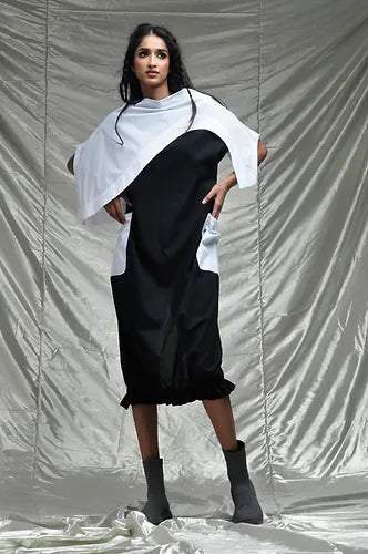 Riteshkumar Black/White Cotton Dress Sailor X