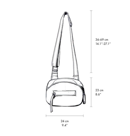 Daniella Lehavi Grey Bonnie Crossbody Bag 302626