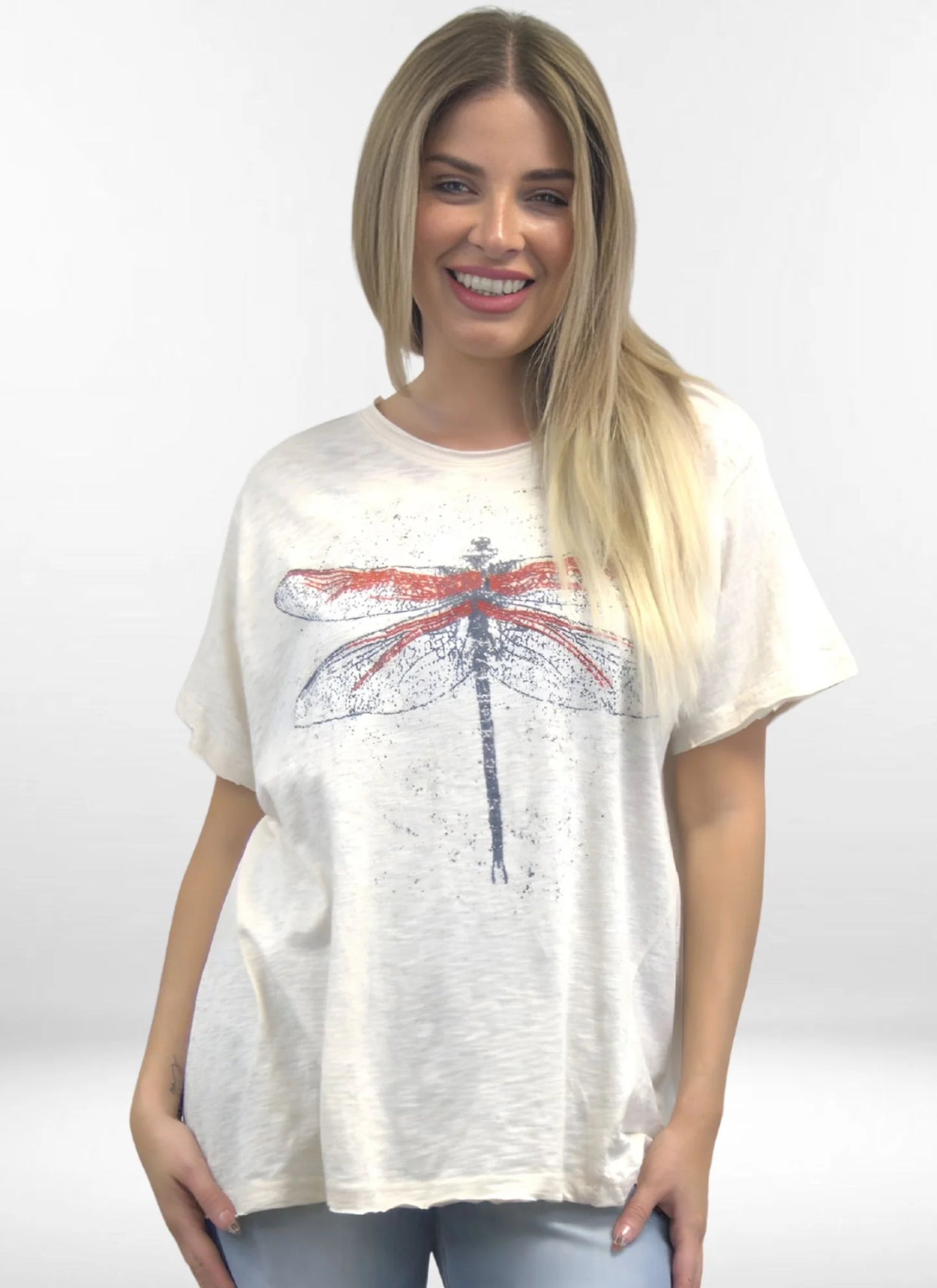 Caite & Kyla Oatmeal Colette Tee KSBHC98