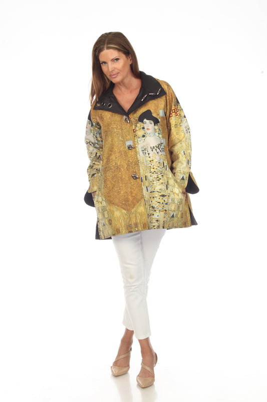 Oopera Plus Size Lady in Gold Jacket J4239RW-6