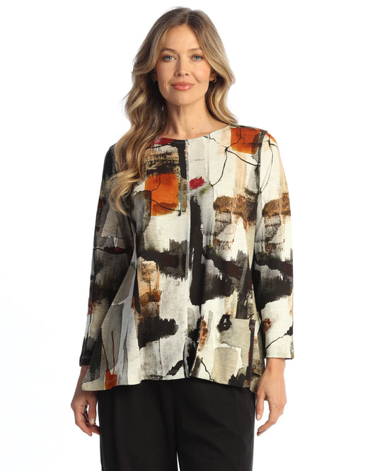 Jess N Jane Plus Size Multi Natura Tunic KM5-1431X