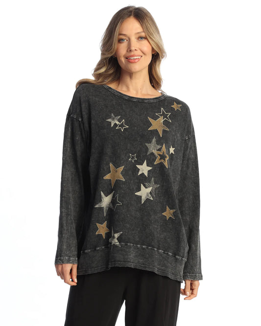 Jess N Jane Plus Size Black Starla Tunic M128-2165X