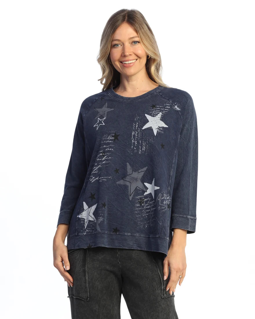 Jess & Jane Denim Star Top M51-2284X