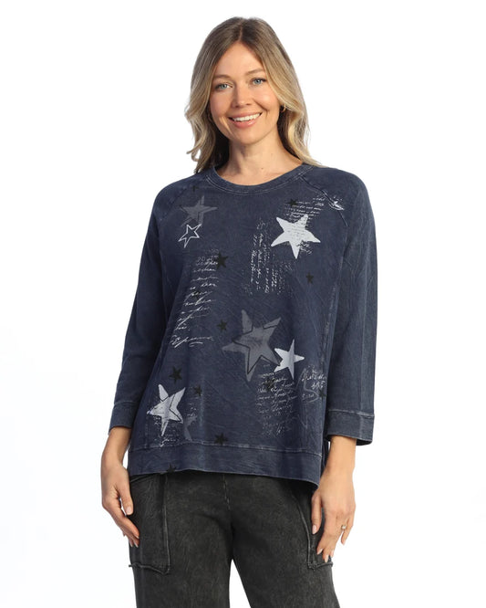 Jess & Jane Denim Star Top M51-2284X