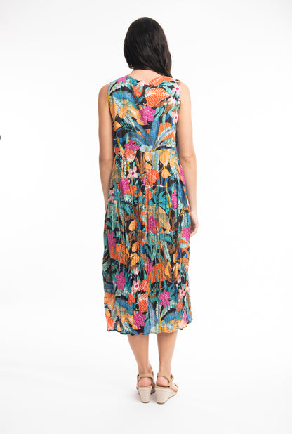 Orientique Plus Size Paphos Crinkle Dress 61570