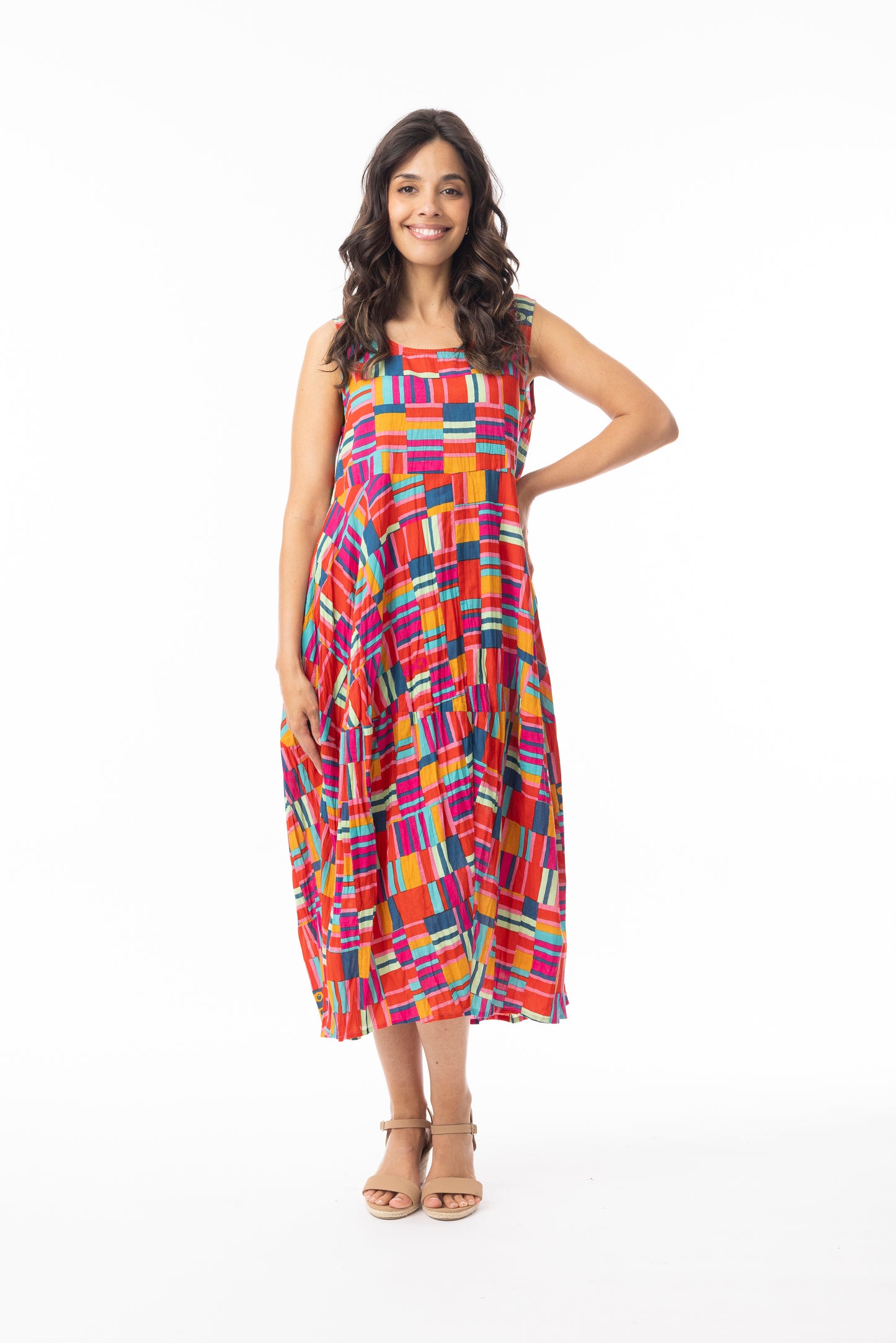 Orientique Peru Bubble Crinkle Dress 71599