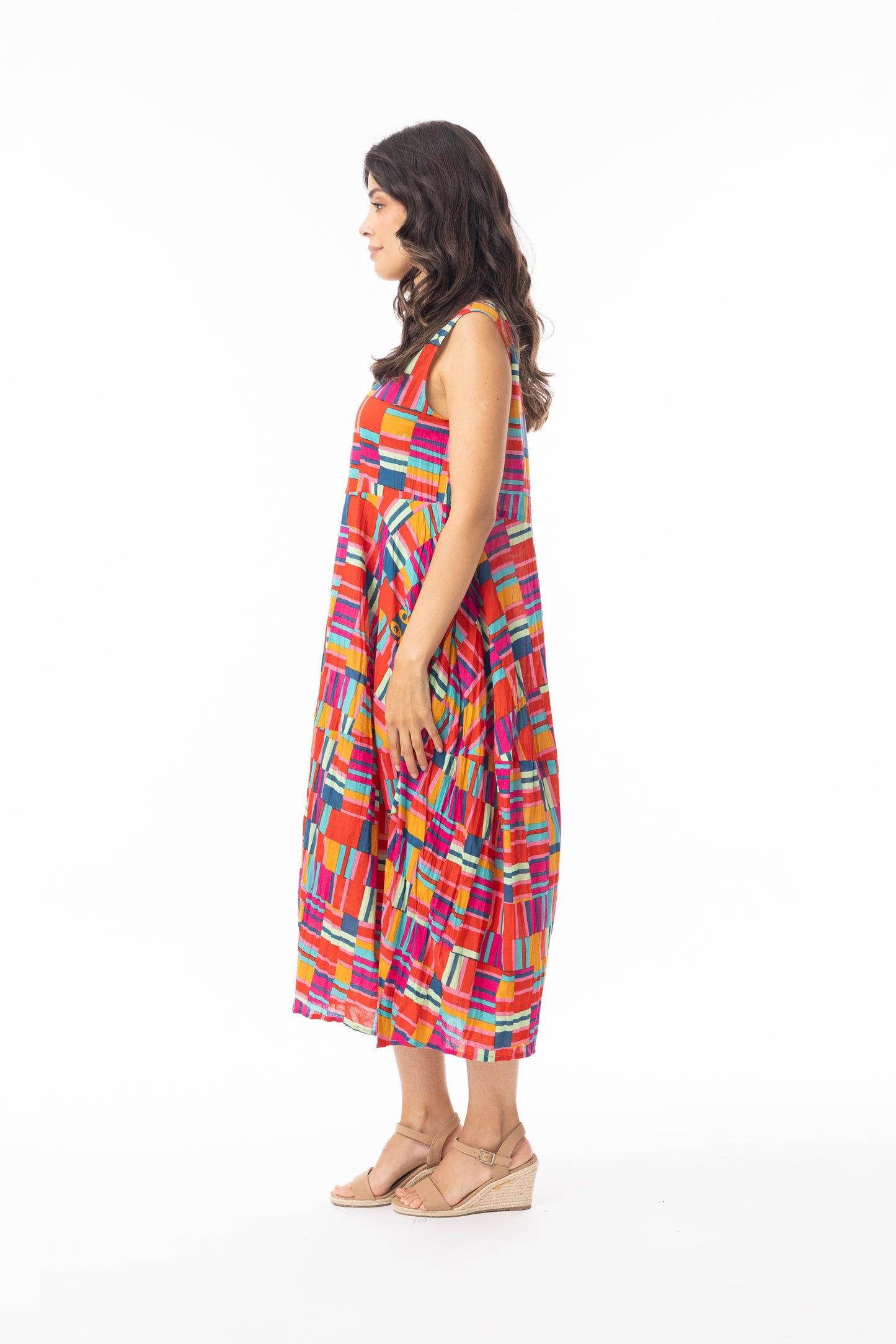 Orientique Peru Bubble Crinkle Dress 71599