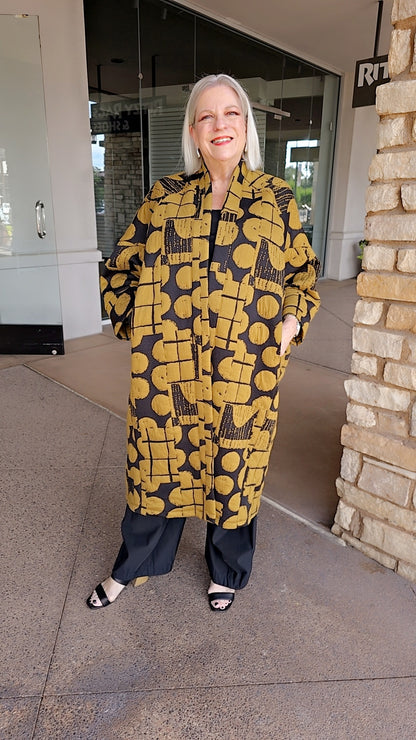 Chalet Plus Size Mocha Glenda Long Jacket SP45282