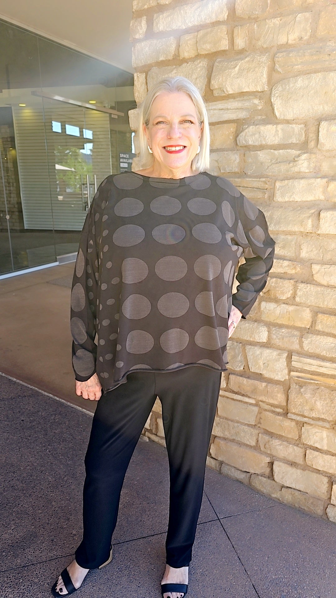 Planet Black Circles Pullover Shirt 9191JCC
