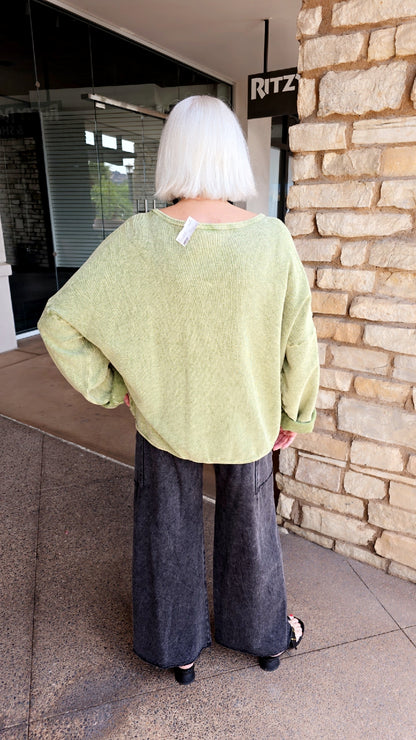 Cotton Lani Cilantro Star Sweatshirt B635
