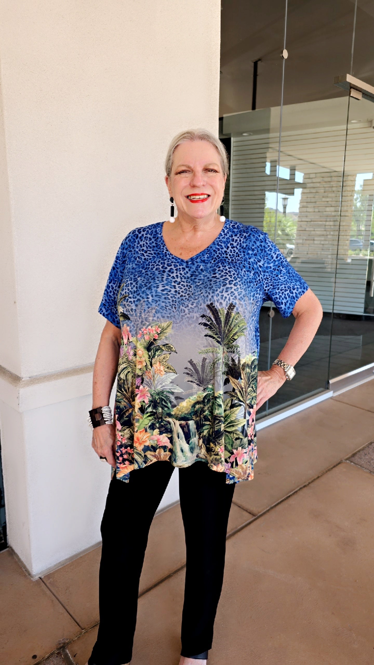 Johnny Was Meghan the Janie Gav Drape Tee T14226-6