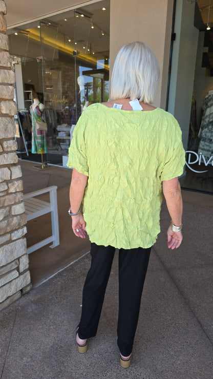 Chalet Aloe Cressida Crinkle Top T52068
