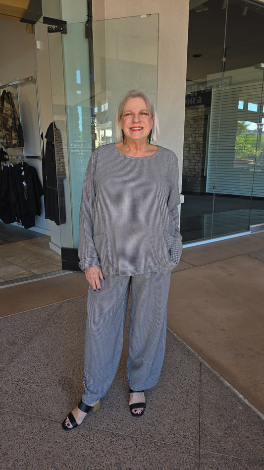 Cut Loose Laun Check 2 Pocket Top 8566655
