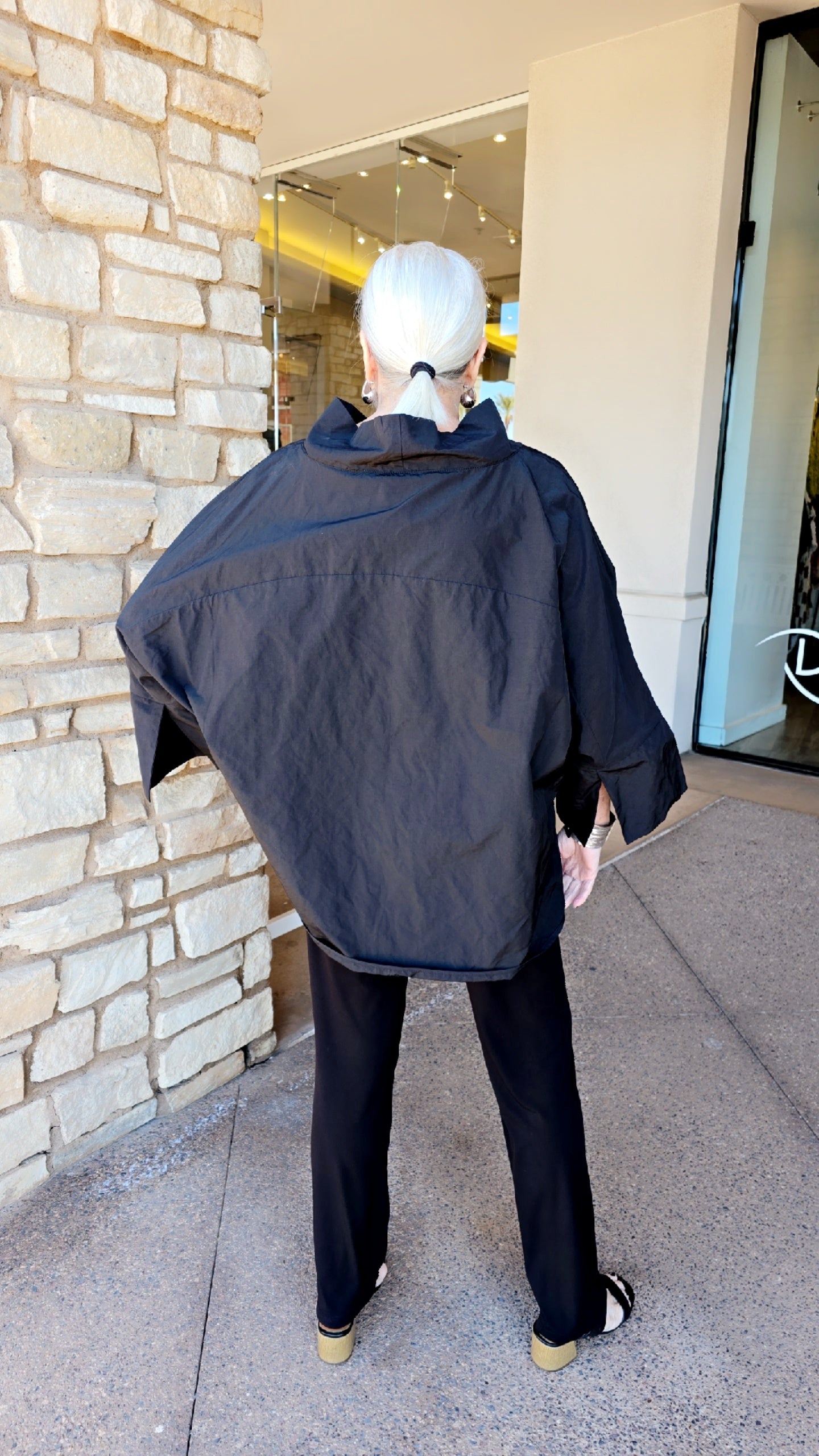 Igor Black/White Forest High Neck Top W25-11