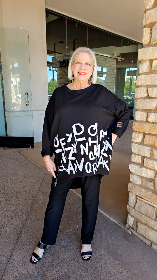 Transparente Black Letter Sweatshirt 91177A